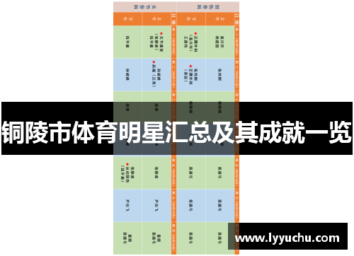 铜陵市体育明星汇总及其成就一览